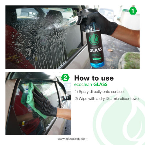 how to use ecoclean glass a streak free glass cleaner to clean your glass