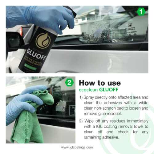 how to use ecoclean gluoff to remove glue or sticky residue with ease
