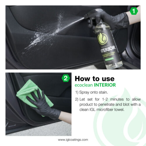 how to use ecoclean interior to clean all your fabric, leather and upholstery