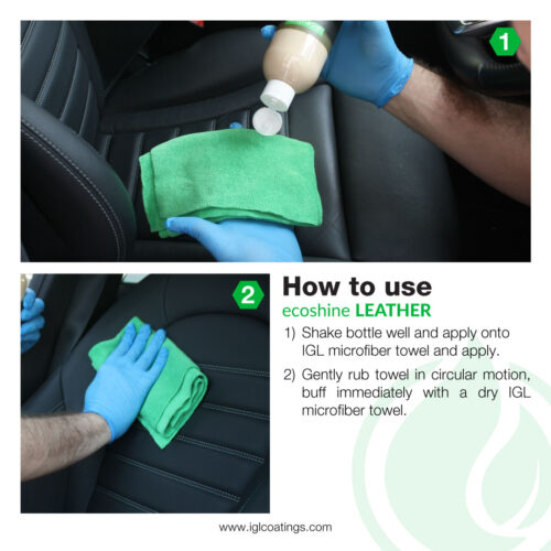 how to use ecoshine leather as a 2-in-1 cleaner and conditioner