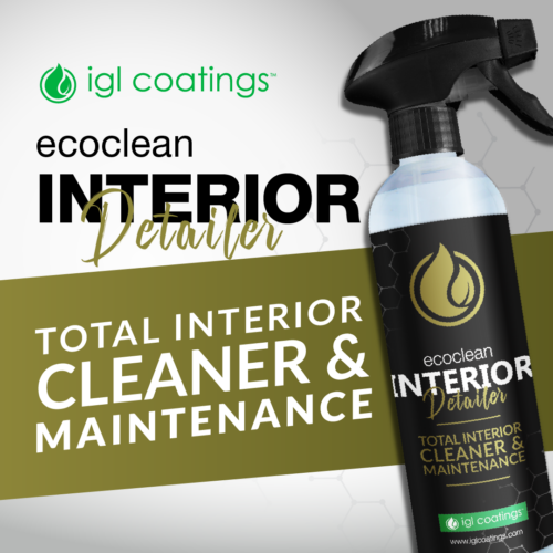 ecoclean interior detailer, multi purpose protective shield and a light stain remover