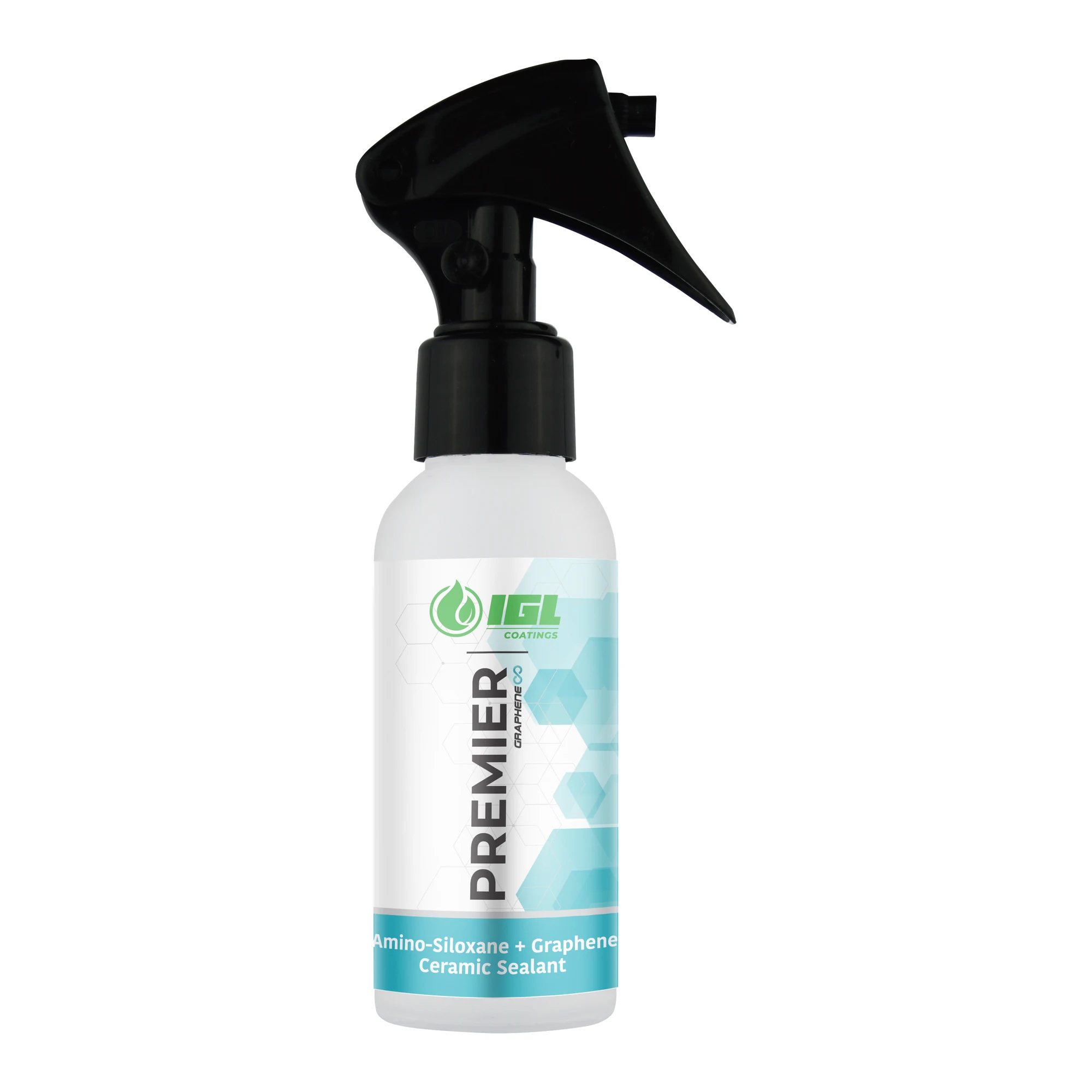 Premier small white trigger spray bottle with black nozzle